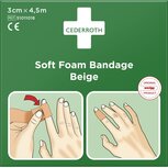 Cederroth Soft Foam Bandage - beige - 3 cm x 4,5 m