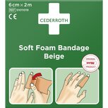 Cederroth Soft Foam Bandage - beige - 6 cm x 2 m