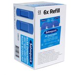 Salvequick 6pack - 6735 navulling 35 blauwe pleisters