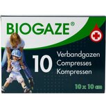 Biogaze verbandgaas (10x) - 10 cm x 10 cm