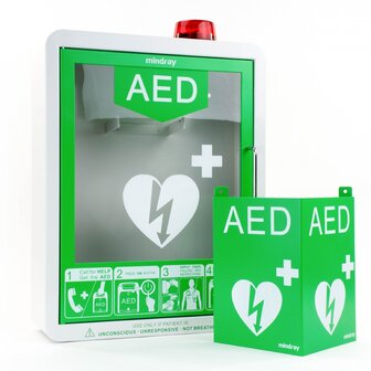 AED (binnen) wandkast Mindray met alarm - Wit