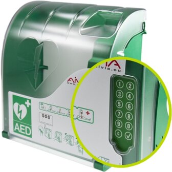 AED (buiten) wandkast Aivia 210 met PIN en alarm