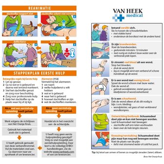 punt Bevestiging Kwik Stroomdiagram / Stappenplan Eerste Hulp - Loovi First Aid Products
