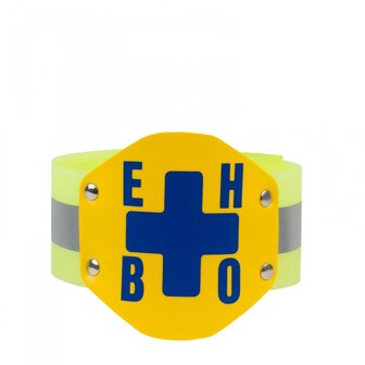 Reflecterende EHBO armband met schild