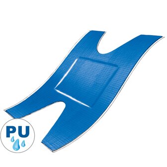 Detectaplast waterbestendige blauwe pleisters (PU) - Anker - 72 x 40 mm - 50 stuks HACCP