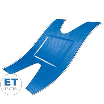 Detectaplast blauwe elastische textiel pleisters (ET) - Anker - 72 x 40 mm - 50 stuks HACCP