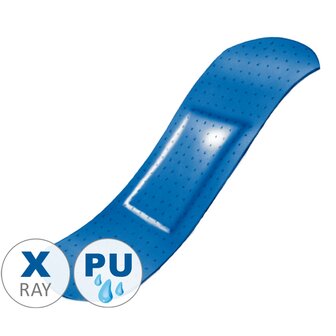 Detectaplast waterbestendige blauwe X-ray pleisters - 25 x 72 mm - 100 stuks HACCP
