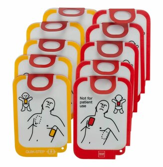 Physio-Control Lifepak CR2 trainingsvervangingsplakkers - 5 paar