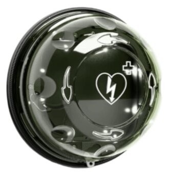 AED (buiten) wandkast Rotaid Solid Plus HEAT met alarm - zijkant