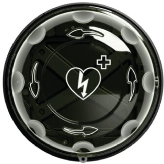 AED (buiten) wandkast Rotaid Solid Plus HEAT met alarm - front