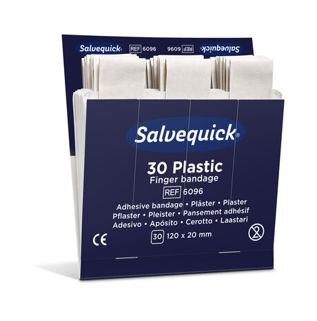Salvequick 6096 navulling 30 plastic vingerpleisters
