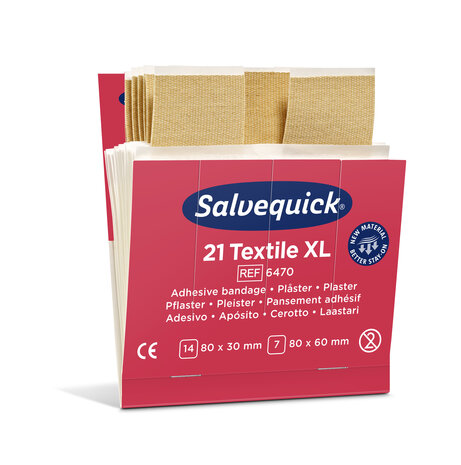 Salvequick 6470 navulling 21 textiel  XL