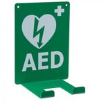 Universele AED wandbeugel met pictogram - verticaal Universele AED wandbeugel met pictogram - verticaal