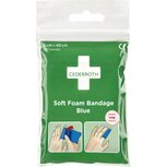 Cederroth Soft Foam Bandage - blauw - zakformaat 6 cm x 40 cm Cederroth Soft Foam Bandage - blauw - zakformaat 6 cm x 40 cm