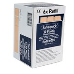 Salvequick 6pack - 6096 navulling 30 plastic vingerpleisters Salvequick 6pack - 6096 navulling 30 plastic vingerpleisters